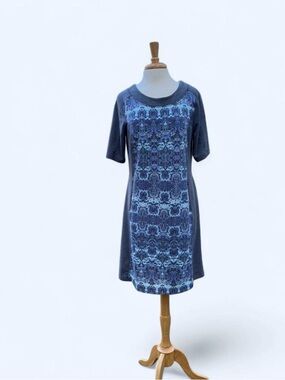 Vintage Title Nine Soft Patterned Dress With Pockets